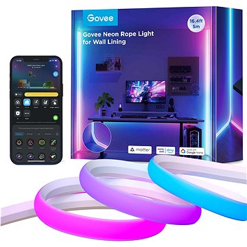 Govee Neon MATTER LED sarokszalag 5m - RGBIC