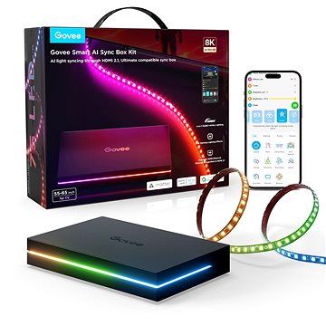 Govee AI Sync Box 2 Smart TV RGBICW háttérvilágítás 55-65