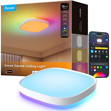 Govee RGBICWW Smart Duál mennyezeti lámpa, Matter, 2400 lm, 30 cm
