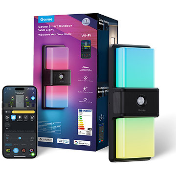 Govee RGBICWW Smart Kültéri fali lámpa, Matter, 1500 lm