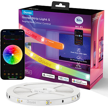 Govee WiFi RGBICW Smart PRO, 3 m, Matter, extra ellenálló