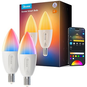 Govee Smart RGBWW 5W-50W, 450 lm, E14, Long Life Matter, 2 db