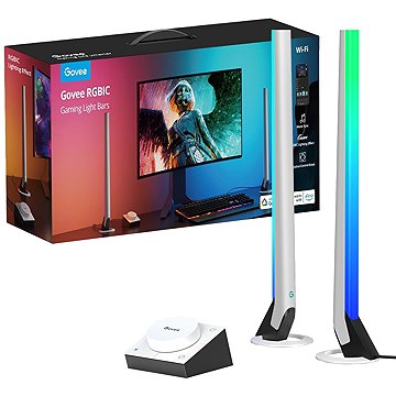 Govee Smart Gaming WiFi LED panelek + Smart Dual vezérlő, fehér