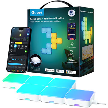 Govee Smart mini RGBIC panelek - bővítés, 6 db