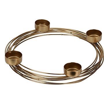 H&L Ring gyertyatartó teamécseshez, 26 cm arany
