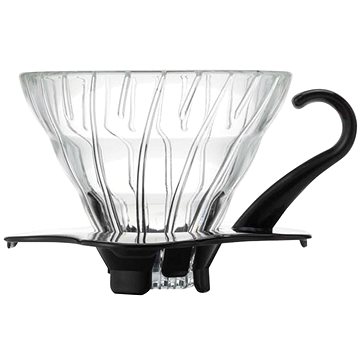 Hario Dripper V60-01, üveg, fekete