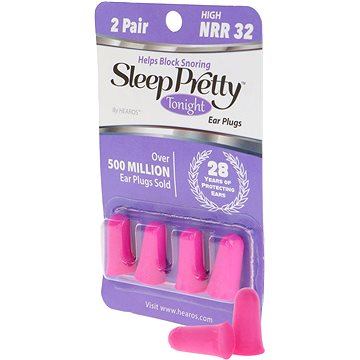 HEAROS Sleep Pretty Tonight Ear Plugs NRR 32dB - 2 Pairs