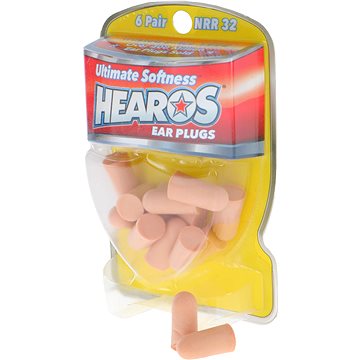 HEAROS Ultimate Softness Series Ear Plugs Beige NRR 32dB 6 pár