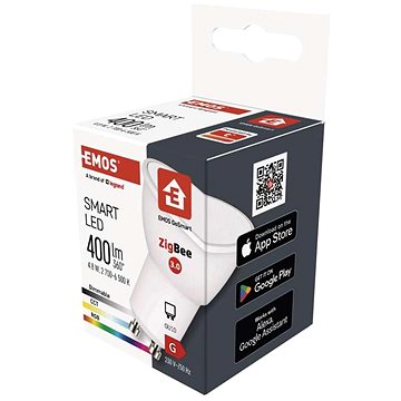 EMOS Okos LED izzó GoSmart MR16 GU10 4,8 W (35 W) 400 lm RGB dimmelhető Zigbee