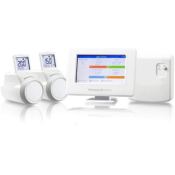 Honeywell Evohome Starter Set 2 kazán CZ THR99C3112, Evohome Touch WiFi + 2x hőfej