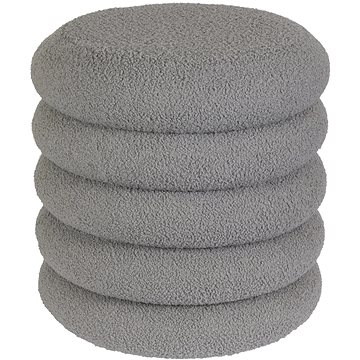 StarDeco Puff szürke, átmérő 40 cm