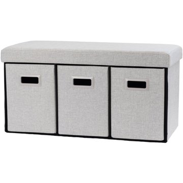 StarDeco FU224WH, tárolóval, szürke 38 cm