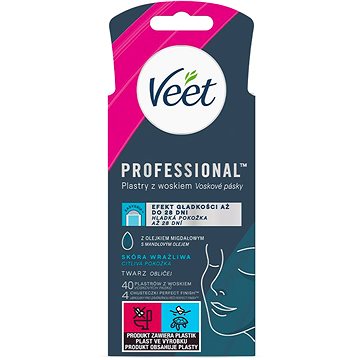 VEET Wax Strips Face Sensitive Skin 40 db