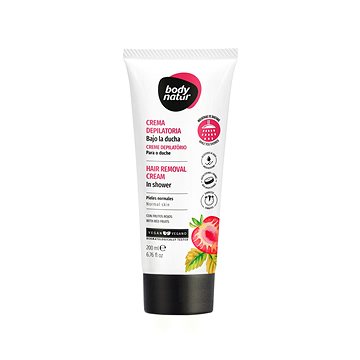 BODY NATUR Szőrtelenítő tusfürdő krém piros gyümölccsel 200 ml
