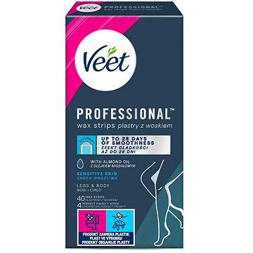 VEET Professional Hideg viaszcsíkok érzékeny bőrre 40 db