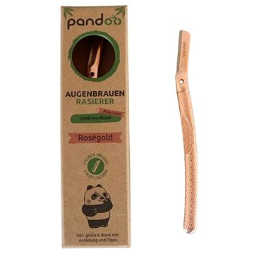 Pandoo Fém szemöldök borotva, fenyőzöld + 4 db penge