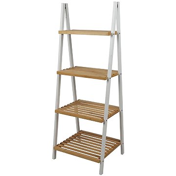 DOCHTMANN 4 szintes polcállvány, A forma, 40×30×109 cm, fehér