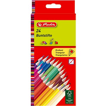 Herlitz 24 színű, háromszög alakú