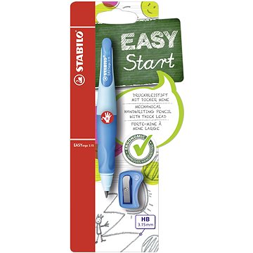 Stabilo EASYergo 3.15 R sötét / világoskék + hegyező