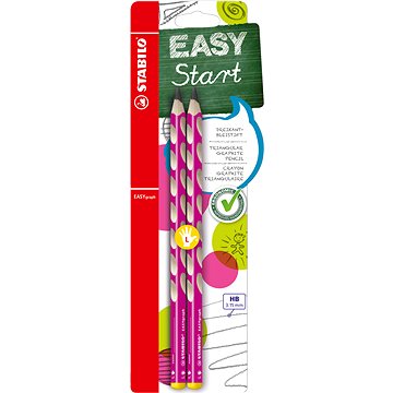 Stabilo EASYgraph L HB rózsaszín, 2 db buborékfólia