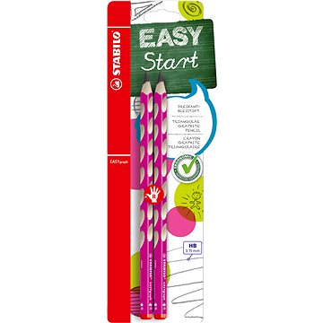 Stabilo EASYgraph R HB rózsaszín, 2 db buborékfólia