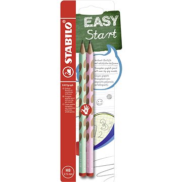 Stabilo EASYgraph R Pastel Edition HB zöld / rózsaszín, 2 db buborékfólia