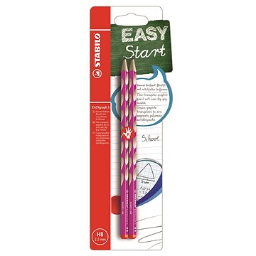 Stabilo EASYgraph SR HB rózsaszín, 2 db buborékfólia