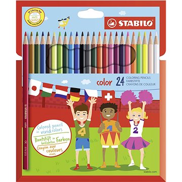 STABILO color 24 db karton tok + neon színek