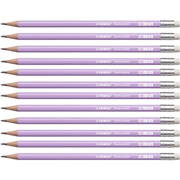 STABILO Swano Pastel HB pasztell, lila, 12 db