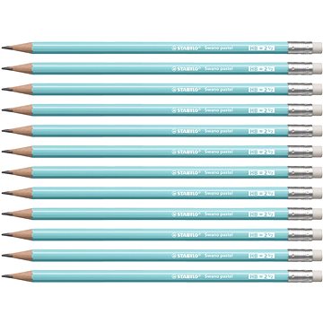 STABILO Swano Pastel HB, pasztell, kék, 12 db