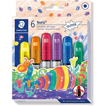STAEDTLER Noris Club zselés zsírkréta, 6 csillogó színben