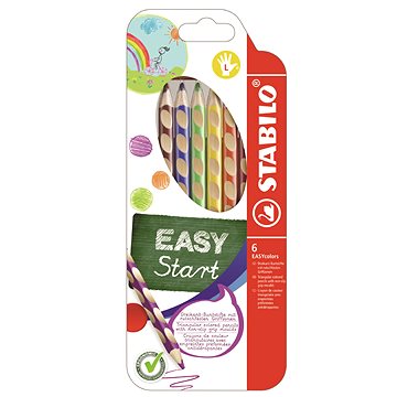 STABILO Easycolours balkezes színes ceruza 6 db