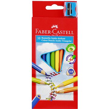 Faber-Castell Jumbo ceruzák, 10 szín