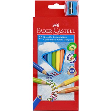Faber-Castell Jumbo színes ceruza készlet - 20 db