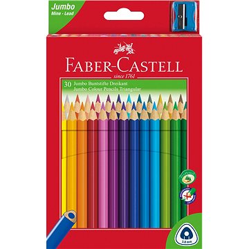 Faber-Castell Jumbo ceruzák, 30 különböző színben