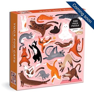 Galison Puzzle Jóga macskáknak 500 darab