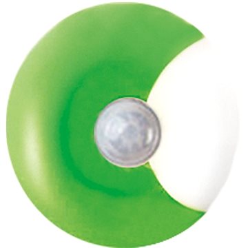 ACA Lighting UFO LED éjszakai fény, konnektorba, 0,4 W, 230 V, 6000 K, szürkületérzékelő, zöld