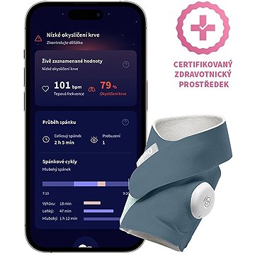 Owlet Dream Sock 0-18 hónapos babáknak (kék)