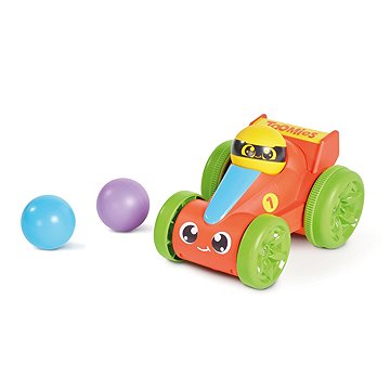 TOOMIES Autíčko s vystřelovacími míčky červené