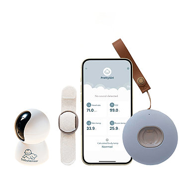 BabySensor Relax Chytrý senzor Set s HD kamerou, pásek ruka/noha