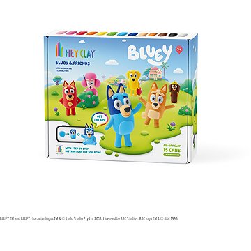Hey Clay Sada Bluey s příslušenstvím