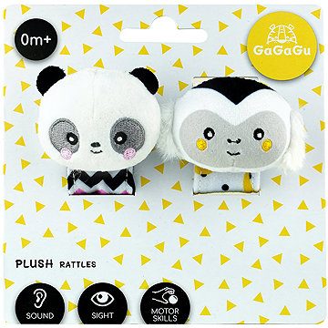 Gagagu dupla csörgőszett: majom és panda