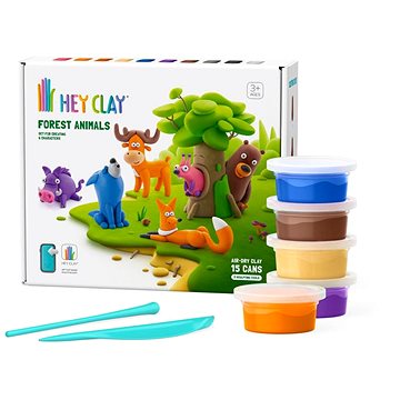 TM TOYS Hey Clay Erdei állatok