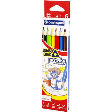 Centropen 9522 Jumbo Színes ceruza, háromszögletű, 6 db