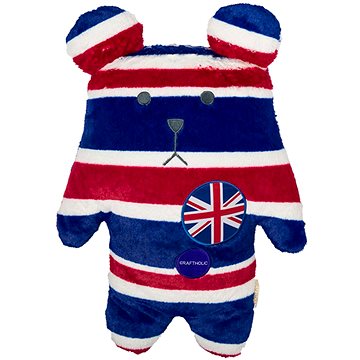 SCANquilt FRIEND CRAFTHOLIC Sloth JR plüss - piros-kék csíkos