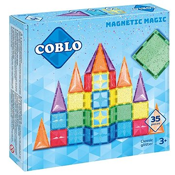 Coblo Mágneses építőjáték, 35 db - Classic Glitter