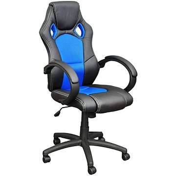 HAWAJ MX Racer kék és fekete irodai szék - Irodai fotel