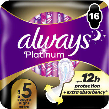 ALWAYS Platinum Secure Night Extra 16 darab