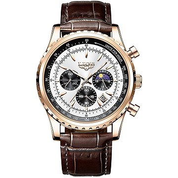 Lige Man 8989-10 rose gold silver