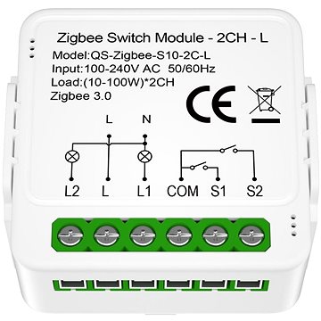 IMMAX NEO Smart vezérlő (L) V8, 2 gombos, Zigbee 3.0